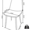 ebuy24 Fiolo2 eetkamerstoel set van 2 stuks. lichtgrijs.
