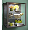 ebuy24 GlasolSW vitrinekast wandmontage antraciet.