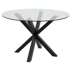 ebuy24 Hailey eetkamertafel Ø119cm glas.