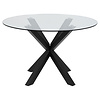 ebuy24 Hailey eetkamertafel Ø119cm glas.