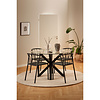 ebuy24 Hailey eetkamertafel Ø119cm glas.