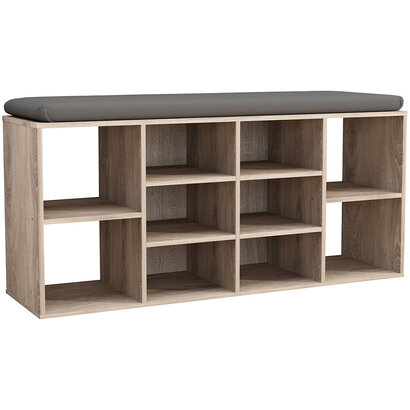 ebuy24 HinsolS bank incl. kussen eik decor.