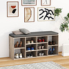 ebuy24 HinsolS bank incl. kussen eik decor.