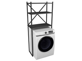 ebuy24 Insasi kledingkast kast voor wasmachine antraciet.