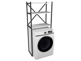 ebuy24 Insasi kledingkast kast voor wasmachine wit.