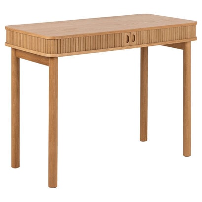 ebuy24 Langes bureau 2 schuifdeuren eik decor.