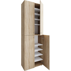 ebuy24 Lona2XL10DT schoenenkast 4 deuren eik decor.