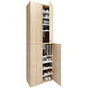 ebuy24 Lona2XL10DT schoenenkast 4 deuren eik decor.