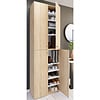 ebuy24 Lona2XL10DT schoenenkast 4 deuren eik decor.