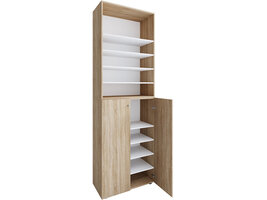 ebuy24 Lona2XL10DTR schoenenkast 2 deuren eik decor.