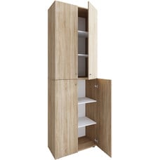 ebuy24 Lona2XLDT schoenenkast 4 deuren eik decor.