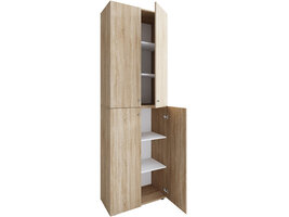 ebuy24 Lona2XLDT schoenenkast 4 deuren eik decor.