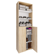 ebuy24 Lona2XLDTR schoenenkast 2 deuren eik decor.