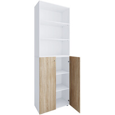 ebuy24 Lona2XLDTR schoenenkast 2 deuren wit.