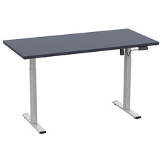 ebuy24 LonaE bureau elektrische hef- en daalfunctie 110x50x71-120cm antraciet, zilverkleurig.