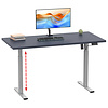 ebuy24 LonaE bureau elektrische hef- en daalfunctie 110x50x71-120cm antraciet, zilverkleurig.