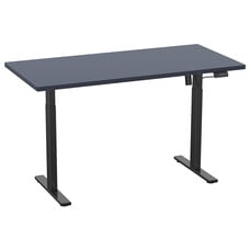 ebuy24 LonaE bureau elektrische hef- en daalfunctie 110x50x71-120cm antraciet, zwart.