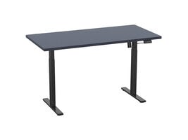 ebuy24 LonaE bureau elektrische hef- en daalfunctie 110x50x71-120cm antraciet, zwart.