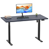 ebuy24 LonaE bureau elektrische hef- en daalfunctie 110x50x71-120cm antraciet, zwart.