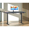 ebuy24 LonaE bureau elektrische hef- en daalfunctie 110x50x71-120cm antraciet, zwart.