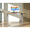 ebuy24 LonaE bureau elektrische hef- en daalfunctie 110x50x71-120cm eik decor, zilverkleurig.