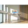 ebuy24 LonaE bureau elektrische hef- en daalfunctie 110x50x71-120cm eik decor, zilverkleurig.