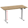 ebuy24 LonaE bureau elektrische hef- en daalfunctie 110x50x71-120cm eik decor, zilverkleurig.