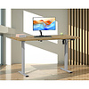 ebuy24 LonaE bureau elektrische hef- en daalfunctie 110x50x71-120cm eik decor, zilverkleurig.