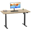 ebuy24 LonaE bureau elektrische hef- en daalfunctie 110x50x71-120cm eik decor, zwart.