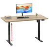 ebuy24 LonaE bureau elektrische hef- en daalfunctie 110x50x71-120cm eik decor, zwart.