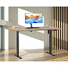 ebuy24 LonaE bureau elektrische hef- en daalfunctie 110x50x71-120cm eik decor, zwart.