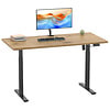 ebuy24 LonaE bureau elektrische hef- en daalfunctie 110x50x71-120cm eik decor, zwart.