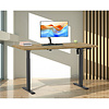 ebuy24 LonaE bureau elektrische hef- en daalfunctie 110x50x71-120cm eik decor, zwart.