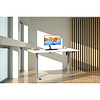 ebuy24 LonaE bureau elektrische hef- en daalfunctie 110x50x71-120cm wit, zilverkleurig.