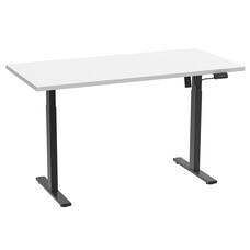 ebuy24 LonaE bureau elektrische hef- en daalfunctie 110x50x71-120cm wit, zwart.