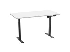 ebuy24 LonaE bureau elektrische hef- en daalfunctie 110x50x71-120cm wit, zwart.