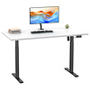 ebuy24 LonaE bureau elektrische hef- en daalfunctie 110x50x71-120cm wit, zwart.