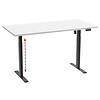 ebuy24 LonaE bureau elektrische hef- en daalfunctie 110x50x71-120cm wit, zwart.