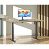 ebuy24 LonaE bureau elektrische hef- en daalfunctie 110x80x71-120cm eik decor, zwart.