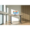 ebuy24 LonaE bureau elektrische hef- en daalfunctie 110x80x71-120cm eik decor, zwart.