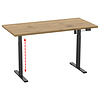 ebuy24 LonaE bureau elektrische hef- en daalfunctie 110x80x71-120cm eik decor, zwart.