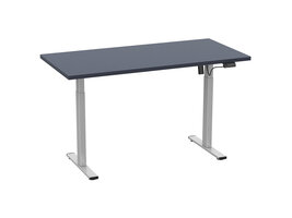 ebuy24 LonaE bureau elektrische hef- en daalfunctie 140x50x71-120cm antraciet, zilverkleurig.