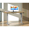 ebuy24 LonaE bureau elektrische hef- en daalfunctie 140x50x71-120cm eik decor, zilverkleurig.