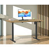 ebuy24 LonaE bureau elektrische hef- en daalfunctie 140x50x71-120cm eik decor, zwart.