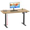 ebuy24 LonaE bureau elektrische hef- en daalfunctie 140x80x71-120cm eik decor, zwart.