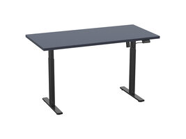 ebuy24 LonaE bureau elektrische hef- en daalfunctie 160x80x71-120cm antraciet, zwart.