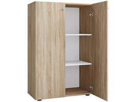 ebuy24 LonaXL3DT schoenenkast 2 deuren eik decor.