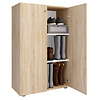 ebuy24 LonaXL3DT schoenenkast 2 deuren eik decor.