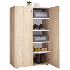 ebuy24 LonaXL5DT schoenenkast 2 deuren eik decor.