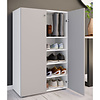ebuy24 LonaXL5DT schoenenkast 2 deuren wit, grijs.
